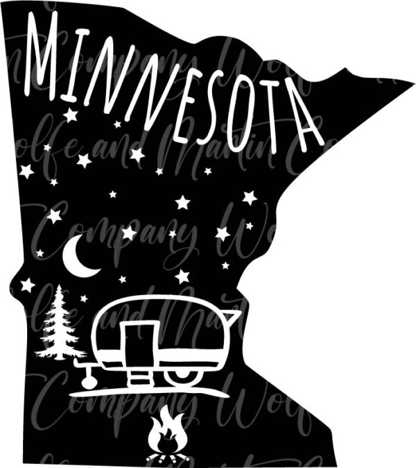 Minnesota Camping PNG, JPEG and SVG - Instant Download - Image 2